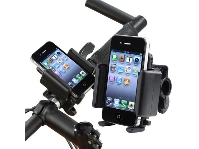 Insten Black Bicycle Phone Holder compatible with the New Apple® iPhone® 5