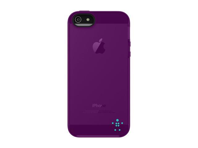 BELKIN Grip Candy Sheer Blue/Purple Lightning Case for iPhone 5 / 5S F8W138ttC07