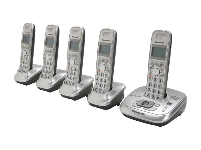 Panasonic KX-TG4025N 1.9 GHz Digital DECT 6.0 5X Handsets Cordless Phone Integrated Answering Machine