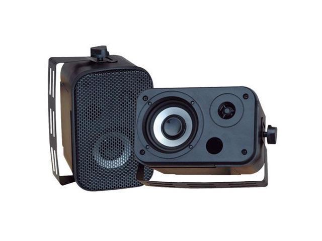 PYLE PDWR30B 3.5" Indoor/Outdoor Waterproof Speakers (Black) Pair