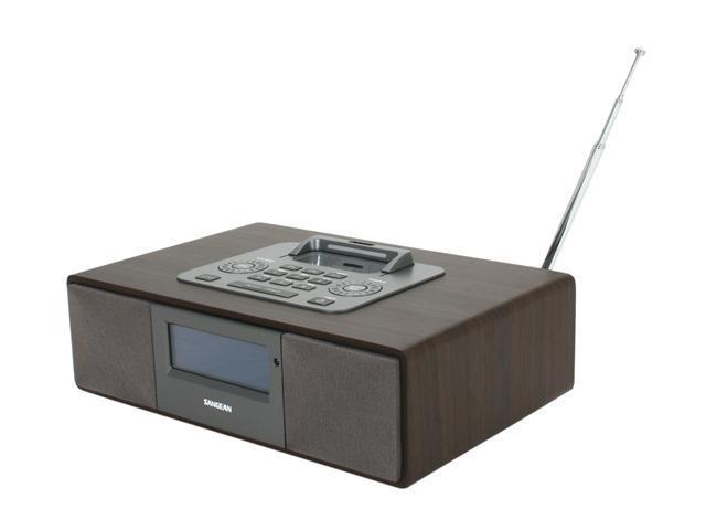 Sangean AM / FM-RBDS / iPod Dock Wooden Table-Top Receiver WR-5