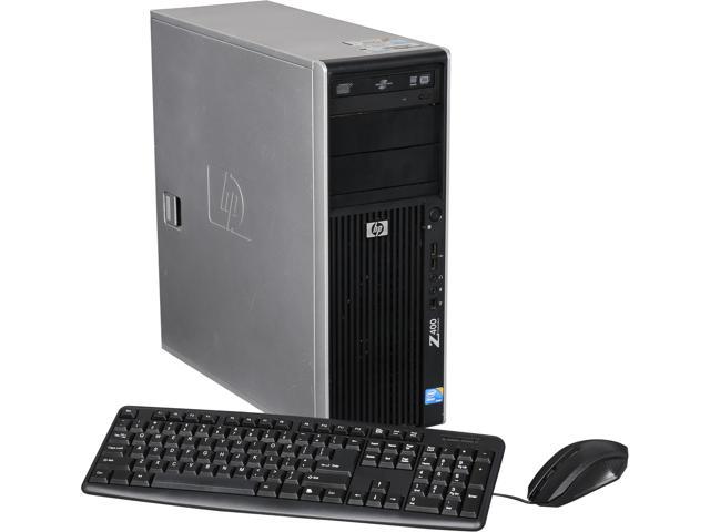 HP Desktop Computer Z400E 2.66GHz 4 GB 250GB HDD Windows 7 Professional 64-Bit