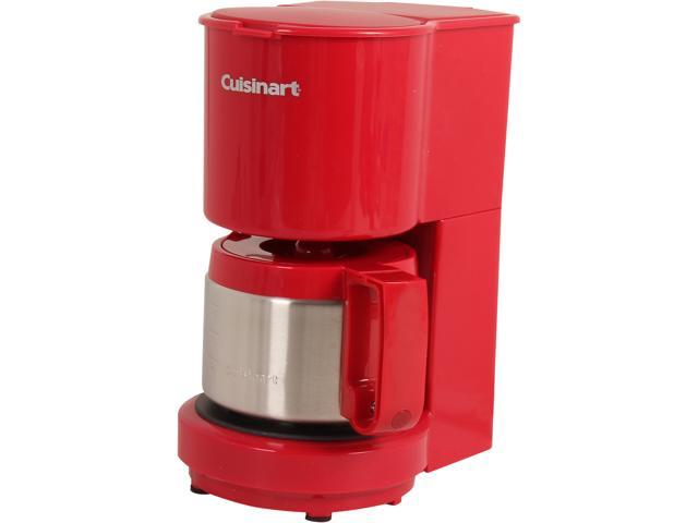 Cuisinart DCC-450R Red 4-Cup Coffeemaker with Stainless Steel Carafe