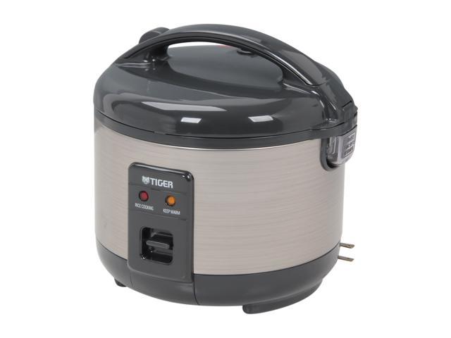 Tiger JNP-S55U Rice Cooker and Warmer, Stainless Steel Gray, 6 Cups Cooked/ 3 Cups Uncooked Made in Japan