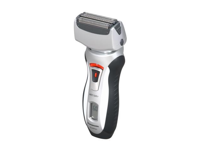 Panasonic Wet/Dry Pivoting Head Shaver, with 3-Blade Cutting System, 30° Nanotech blades, 10,000 RPM, LCD, and Pop-up Trimmer ES-RT51-S