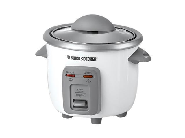Black & Decker RC3303 White 1.5 Cups (Uncooked)/3 Cups (Cooked) Rice Cooker