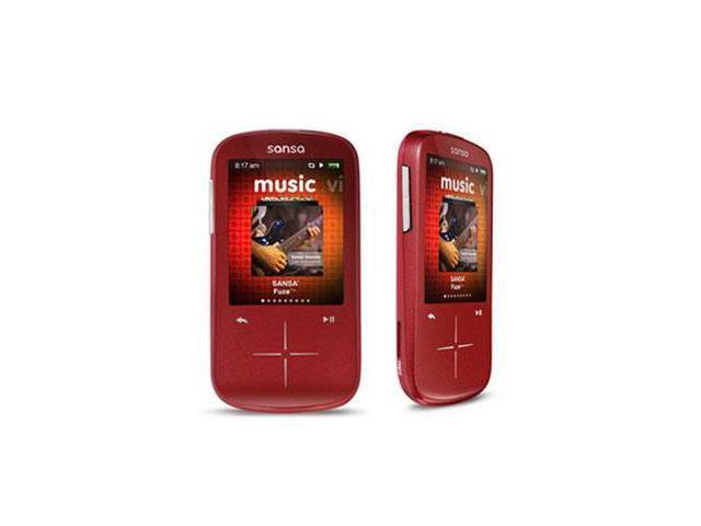 SanDisk Sansa Fuze 2.4" Red 4GB MP3 / MP4 Player SDMX20R-004GR-A57