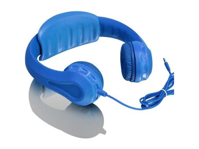 Aluratek Volume Limiting Wired Foam Headphones For Children (Blue) - Stereo - Blue - Mini-phone - Wired - Over-the-head - Binaural - Circumaural