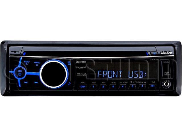 CLARION CZ302 Single-DIN In-Dash CD Receiver with Front USB Port, Bluetooth(R) & SiriusXM(R) Ready