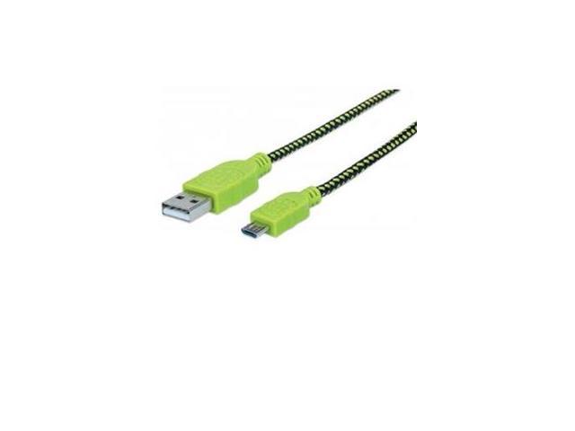 MANHATTAN 394055 Black/Green Hi-Speed USB Device Cable Black/Green