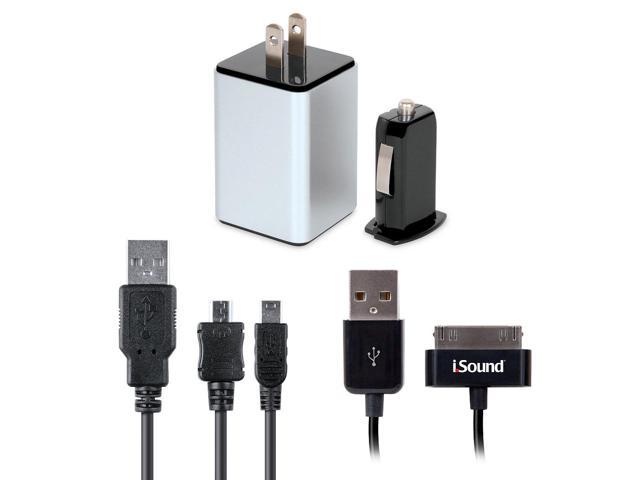 4-in-1 Combo Charger Pack for iPad/iPhone/iPod