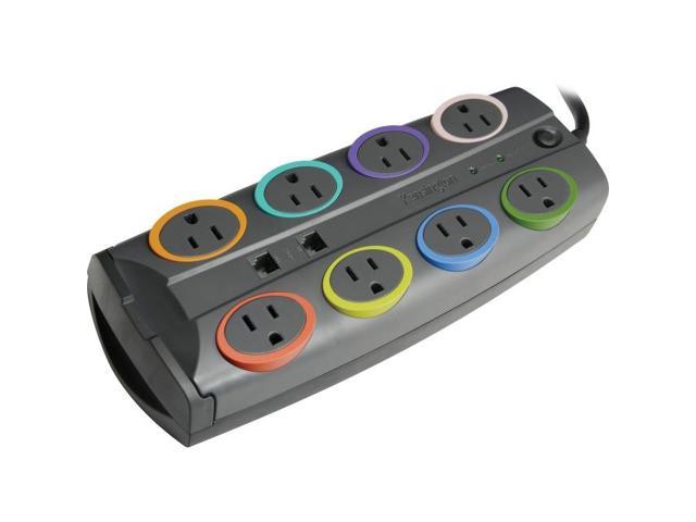 SmartSockets Color-Coded Surge Protector 8 Outlets 8 ft Cord 3090 Joules
