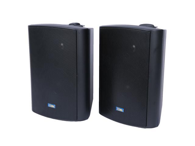 TIC ASP120-B 6.5" Weather-Resistant Outdoor Patio Speakers with 70v Switch (Pair) - Black