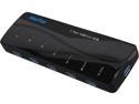 HooToo HT-UH006 Compact SuperSpeed USB 3.0 7-Port Hub w/ Latest VIA VL812 Chipset, 5V/3A Power Adapter, USB 3.0 Cable