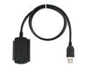 Rosewill RCW-605 /USB2.0 to 2.5&3.5 IDE & SATA Cable With Power Adapter /Black