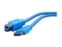 Vantec Vlink SuperSpeed USB 3.0 cable - 6 ft - Model CBL-6U3AB-BL