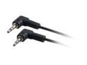 C2G 40583 3 ft. 3.5mm Right Angled M/M Stereo Audio Cable Male to Male