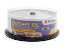 Verbatim 8.5GB 2.4X~6X DVD+R DL 20 Packs Branded Disc