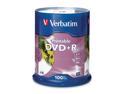 Verbatim DVD+R 4.7GB 16X Branded White Inkjet, 100pk Spindle