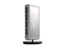 Rosewill RHUB-310W White USB2.0 7 Port Shining Standing Hub With Power Adapter