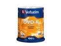 Verbatim 4.7GB 16X DVD-R 100 Packs Disc