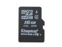 Kingston 16GB MicroSDHC Class 4 Memory Card (SDC4/16GBSP)