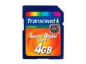 $12.75 - Transcend 4GB Secure Digital (SD) Flash Card Model TS4GSD133 - Retail