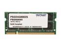 Patriot Signature 4GB 200-Pin DDR2 SO-DIMM DDR2 800 (PC2 6400) Laptop Memory Model PSD24G8002S