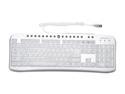 Sunbeam EL-KB-03-SV-U Silver/White 104 Normal Keys 17 Function Keys USB Standard Illuminated Keyboard