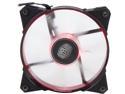 Cooler Master JetFlo 120 - POM Bearing 120mm Red LED High Performance Silent Fan for Computer Cases, CPU Coolers, and Radiators