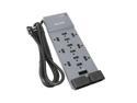 BELKIN BE112234-10 10 feet 12 Outlets 4120 joule Surge Suppressor with Phone/Modem, RJ45 and Coax Protection