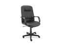 Alera Sparis Executive High Back Swivel/Tilt Chair, Leather, Black 
