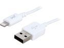 PQI white 1.3 ft. Lightning Connector to USB Cable - Charge and Sync 8 pin lightning Cable