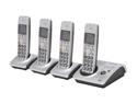 Panasonic KX-TG1034BP 1.9 GHz Digital DECT 6.0 4X Handsets Cordless Phone Integrated Answering Machine