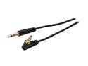 StarTech.com MU6MMSRA Slim 3.5mm to Right Angle Stereo Audio Cable Male to Male