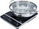 Rosewill Portable Induction Cooktop Burner, 1800W, 8 Power/Temp Levels, Touch Panel, LED Display, Timer, Auto Shut-Off, Child Safety Lock, Includes Stainless Steel Pot - (RHAI-13001)