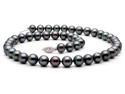Freshwater Black Pearl Necklace - 7-8mm AAA Quality 18"
