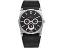 Skagen Men's 759LSLB1 Black Dial Chronograph With Black Leather Band Watch