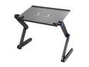 Folding Adjustable Vented Laptop/iPad/Book Desk Table Stand Portable Bed Tray