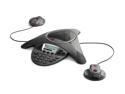 Polycom 2200-15600-001 w/ EX Mics SoundStation IP 6000 Conference Phone POE