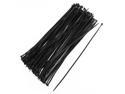 8" Plastic Cable Zip Ties 100-Pack (Black)