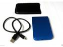 2.5" Inch Blue Sata USB 2.0 Hard Drive HDD Enclosure External Laptop Disk Case