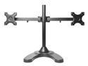 Dual LCD Monitor Stand Free Standing w/ Weighted Mount up to 24" monitors