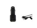 Dual Micro USB Port Car Charger Compatible With HTC Sensation 4G