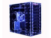 Sunbeam Blue Clear Acrylic ATX Mid Tower Case