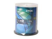 100 Pack of TDK 16x DVD+R Discs