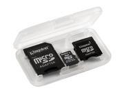 Kingston 1GB MicroSD Flash Card w/2 Adapters Model SDC/1GB-2ADP $5