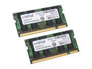 Crucial 4GB (2 x 2GB) 200-Pin DDR2 SO-DIMM DDR2 667 (PC2 5300) Dual Channel Kit Laptop Memory - OEM