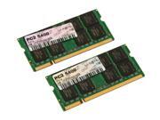 OCZ 4GB (2x2GB) 200-Pin SO-DIMM DDR2 667 (PC2 5400) Dual Channel Laptop Memory Kit $16.99 AR
