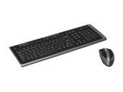 IOGEAR GKM551R Black 108 Normal Keys 5 Function Keys USB 2.4GHz Wireless Slim Long Range Media Center Desktop Mouse Included - Retail 